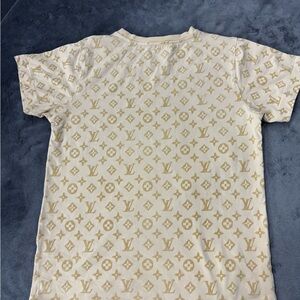 Louis Vuitton Beige and Gold Monogram Shirt